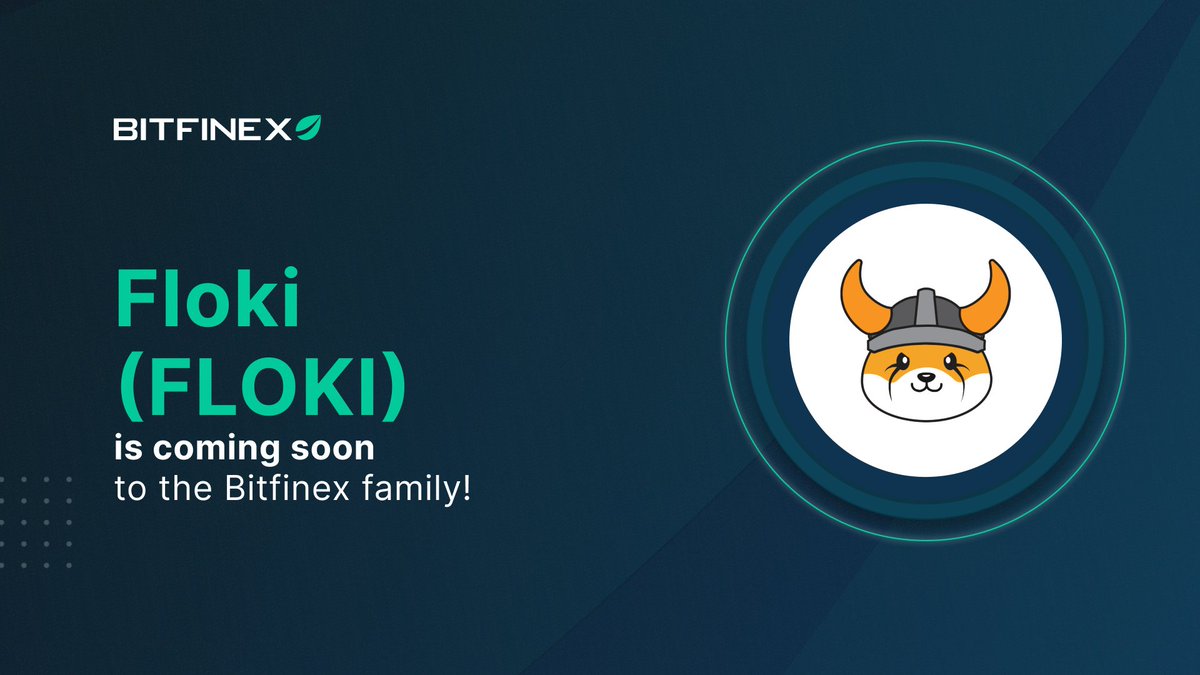 Say hello to a new member of the Bitfinex family - #FLOKI token from <a href="/RealFlokiInu/">Floki</a>!

🔆 Floki Inu is the pup-ular decentralized platform that aims to bring together the global community of dog lovers &amp; crypto enthusiasts!
ow.ly/OnXL50ObQVF