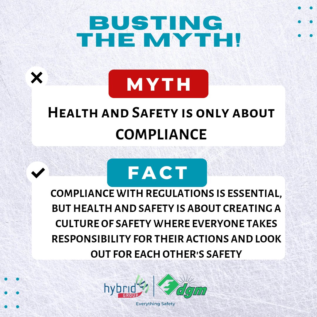 hybridhsegroup's tweet photo. Here's another HSE (health, safety and environment) myth to be busted in our BUSTING THE MYTH! series.
Let's read your thoughts/tweets on this.
#bustingthemyth #hsemyths #hsefact #reality #hybridgroup #everythingsafety https://t.co/hWQ07IwMDe