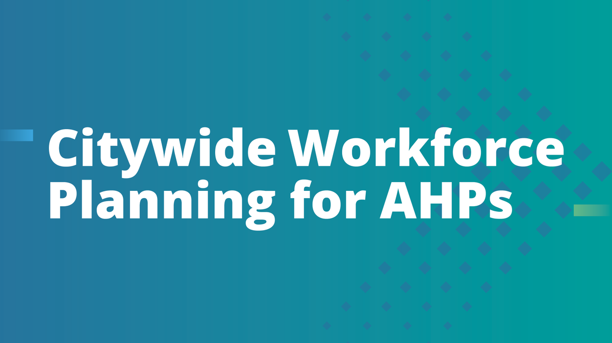 We recently shared the project summary of the Citywide Workforce Planning for Allied Health Professionals project which identified & explored common issues with supply & retention of staff in AHP roles. If you haven't had chance to read it yet, click here: leedshealthandcareacademy.org/news/citywide-…