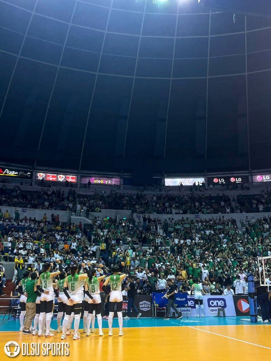 Congratulations DLSU💚🏹
On to the Finals!
#UAAPSeason85 
#AnimoLaSalle 
#ControlAndConquerDLSU