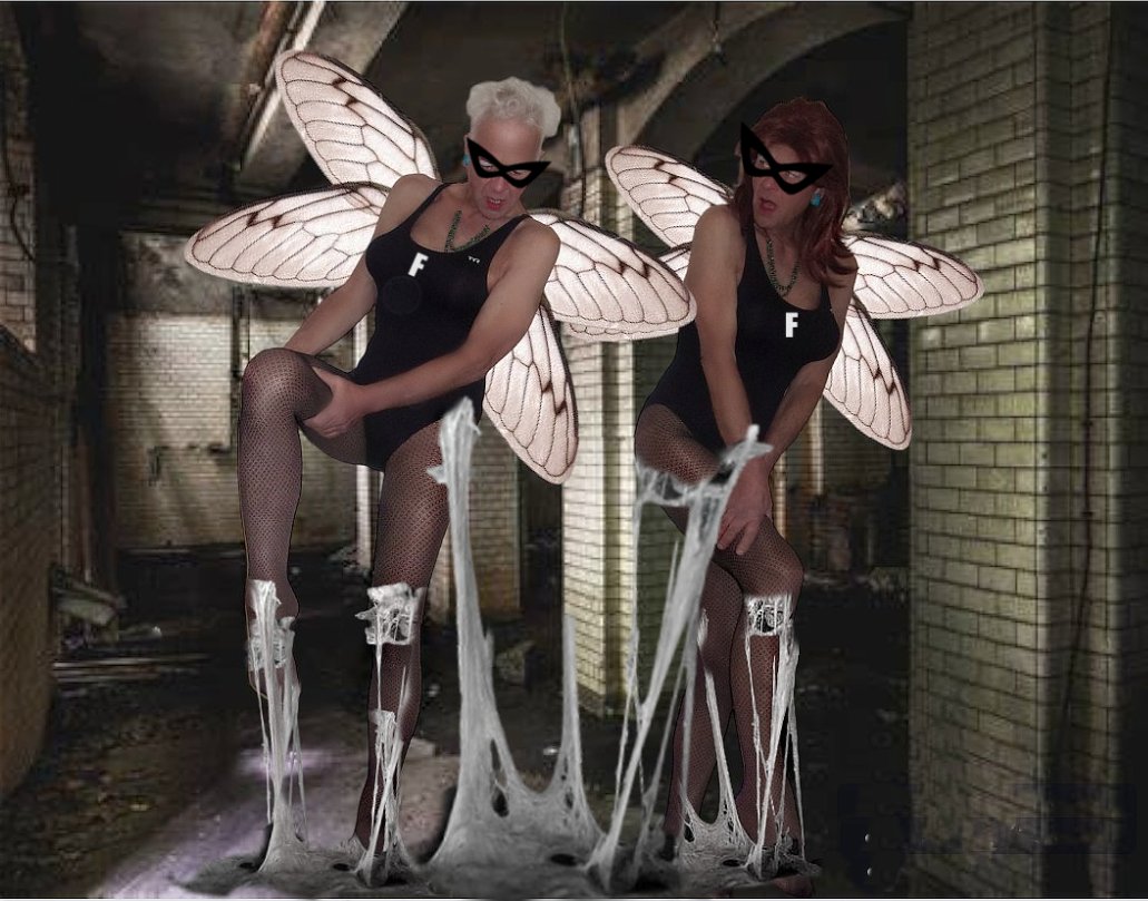 TransSuperGurl's tweet photo. There's a Fly in my Goop #superheroine #stuckfast #superheroinestuckinglue https://t.co/vbwVRanJRL