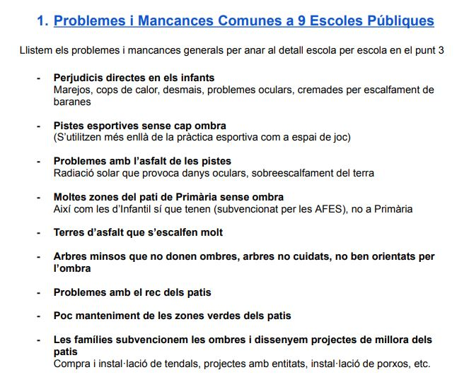 Un altre estiu com l'anterior és insuportable!  L'Escola Pública de Sant Cugat diem PROU i busquem solucions. Esperem que <a href="/ajsantcugat/">Aj. Sant Cugat</a> respongui!  12 escoles  públiques juntes!!  #OmbresPerLesEscoles