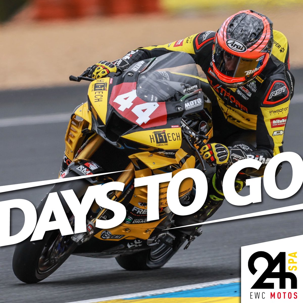 4️⃣4️⃣ DAYS TO GO! 
24hSpaMotos.com 
#24hSpaMotos #FIMEWC