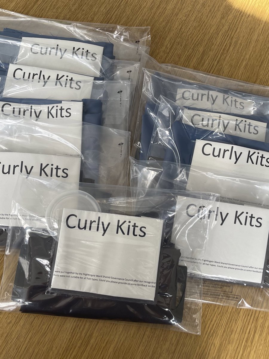 NightingaleNUH's tweet photo. 🌀🌀Our pilot of the Curly Kits has been launched this week on Nightingale ward!  We can’t wait to hear patient feedback from this @SharedGovNUH project.  Aiming for inclusivity and a holistic approach to patient care, inclusive of hair care. 🌀🌀 https://t.co/zxuTgj1AXO