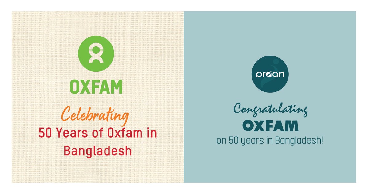 PRAANbd's tweet photo. Congratulations to Oxfam in Bangladesh!

PRAAN is proud of its long-standing partnership with Oxfam and is grateful for the opportunities it has provided us till date. 

PRAAN wishes @OxfaminBD  in Bangladesh continued success and impact in its future endeavors!

#PRAANbd https://t.co/x9TZVJZ6Aw