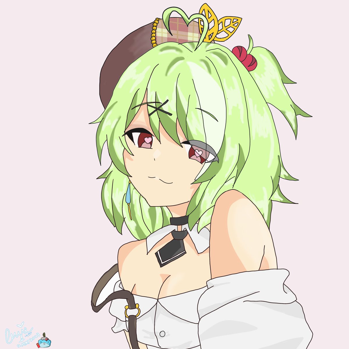 CutePotato_ubi's tweet photo. #kARTrot #kerolution
It's been awhile draw fan art 🐸🍭
(I literally forgot she has straight hair tho-) https://t.co/uxhygK6eAR