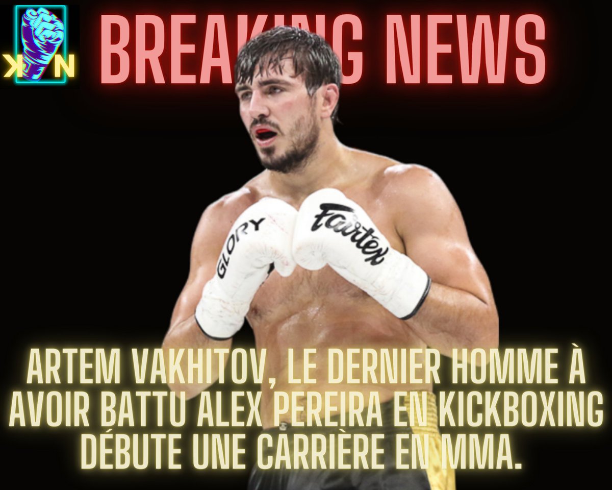KIMURA_NEWS's tweet photo. @ArtemVakhitov, le dernier homme à avoir battu Alex Pereira en Kickboxing effectuera son grand début en MMA le 11 juin prochain face à Ashraf Bashandy en LHW.
Ce combat fera office de main event pour le Open Fc 31 à Shergesh en Russie.
1/3

#vakhitov #pereira #mmadebut #glory https://t.co/B5OgCACXJX