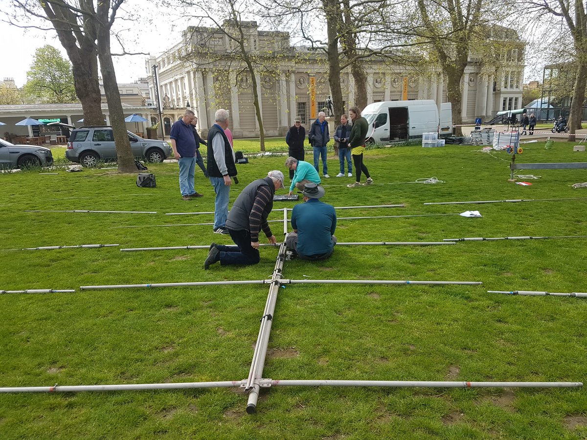 G3RCV's tweet photo. #CrayValleyRS members have started setting up the station for #GB23C. We expect to be on air later today. @theRSGB #hamradio #hamr https://t.co/NhWgtBkiaA