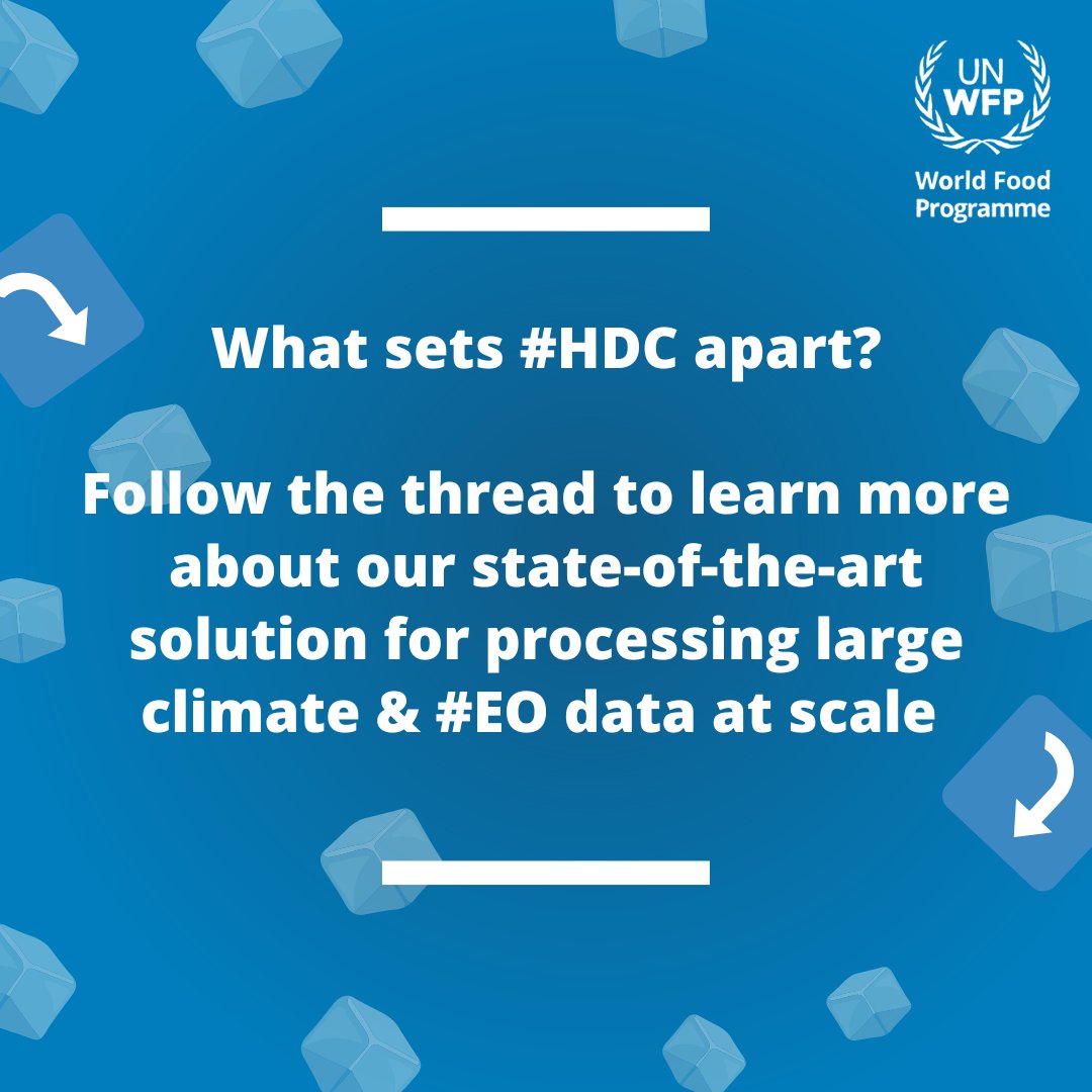 📢 Exciting NEWS!

🔢 WFP’s #HumanitarianDataCube brought over 100 climate-related datasets, covering 32 countries, onto @humdata’s HDX platform.

🌐 W/ climate extremes rising, easy access to #climatedata is critical for humanitarians.

🧵 What sets #HDC apart? A thread ⤵️