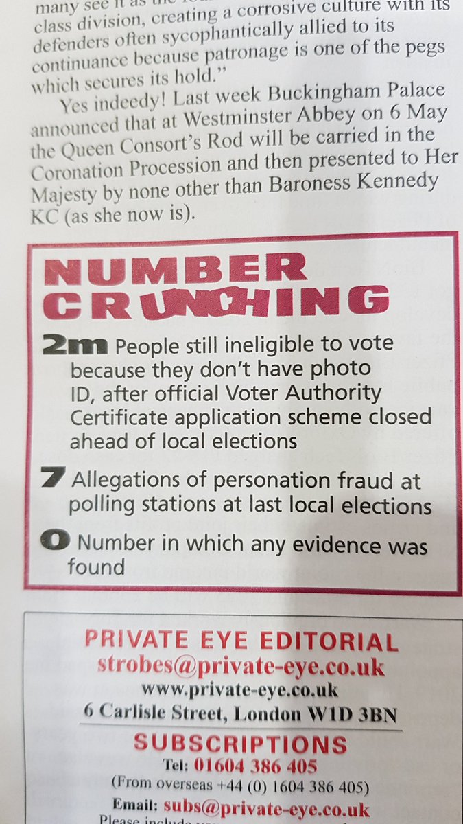 You can always trust <a href="/PrivateEyeNews/">Private Eye Magazine</a> to crunch the numbers. One must wonder what motivated the Tories to make this change