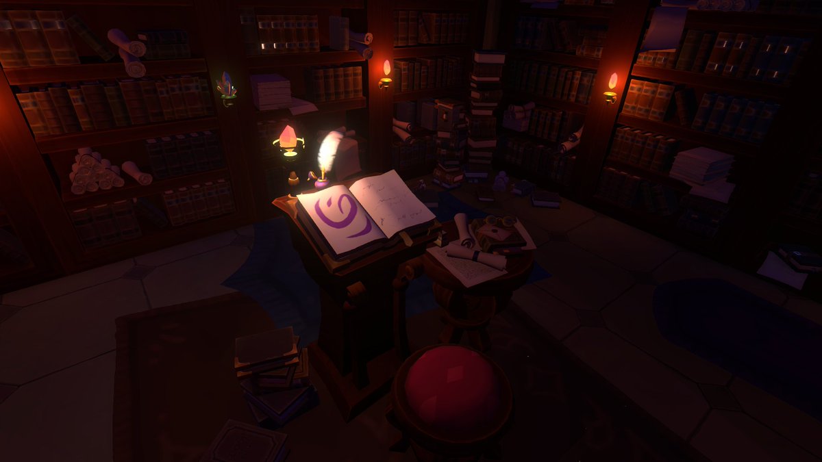 sows631's tweet photo. A new screens! 

You are in the strange library and you need to find some 3 secrets✨

Explore everything, solve some puzzles, and if you will careful, will be able to find more!

#WishlistWednesday #gamedev #indiedev #unity3d #madewithunity #indiegames #Unity #indiegame https://t.co/EydLaTZScK