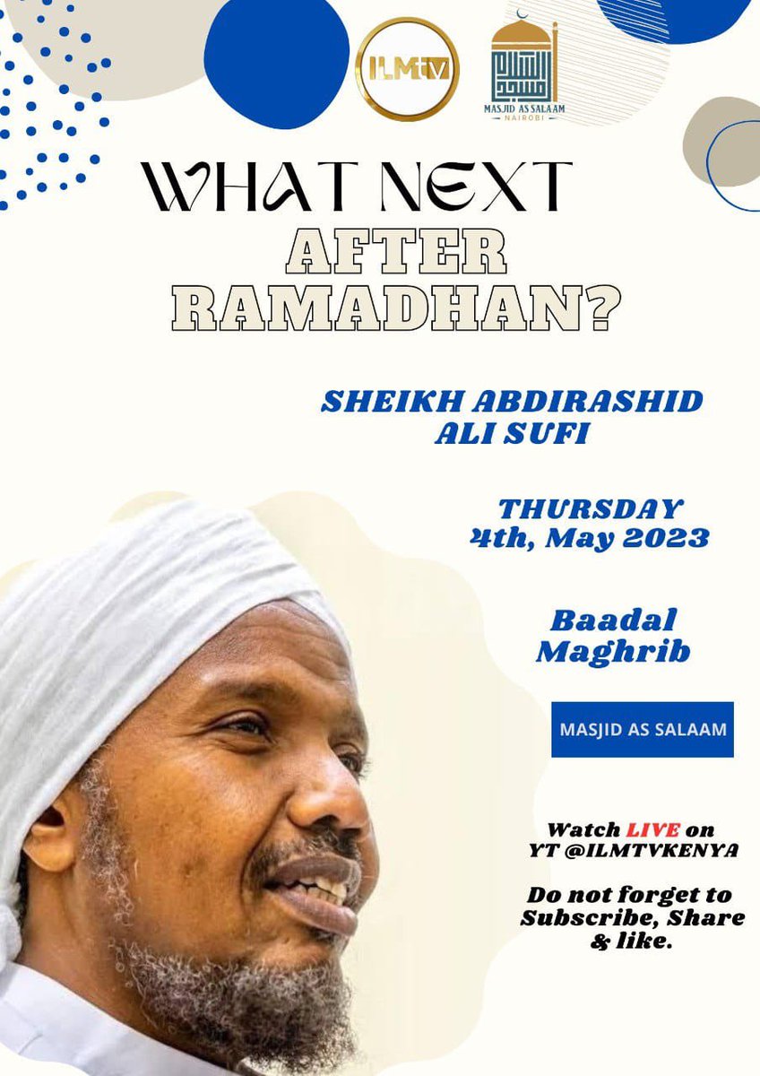 Come and enjoy the lecture of the Muqri