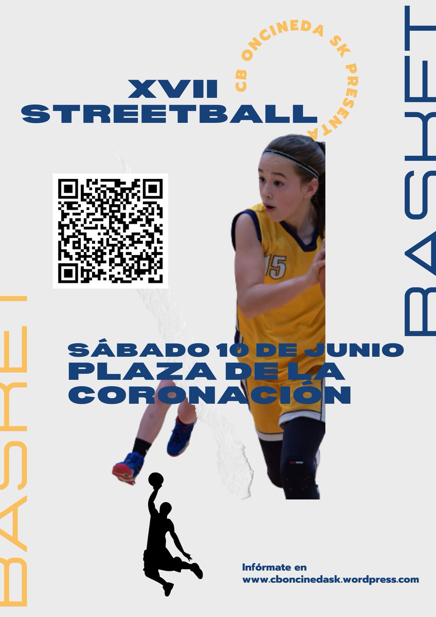 Este 10 de Junio nuestro famoso Streetball estará todo el día llevando el baloncesto a la calle en la Plaza de la Coronación!
Entra en nuestra web cboncinedask.wordpress.com y descarga toda la info para apuntarte tu y tu equipo! No te lo pierdas, las plazas son limitadas!