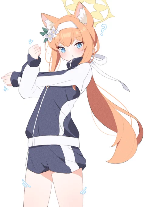 準備運動するマリーを見ていたい… #ブルアカ