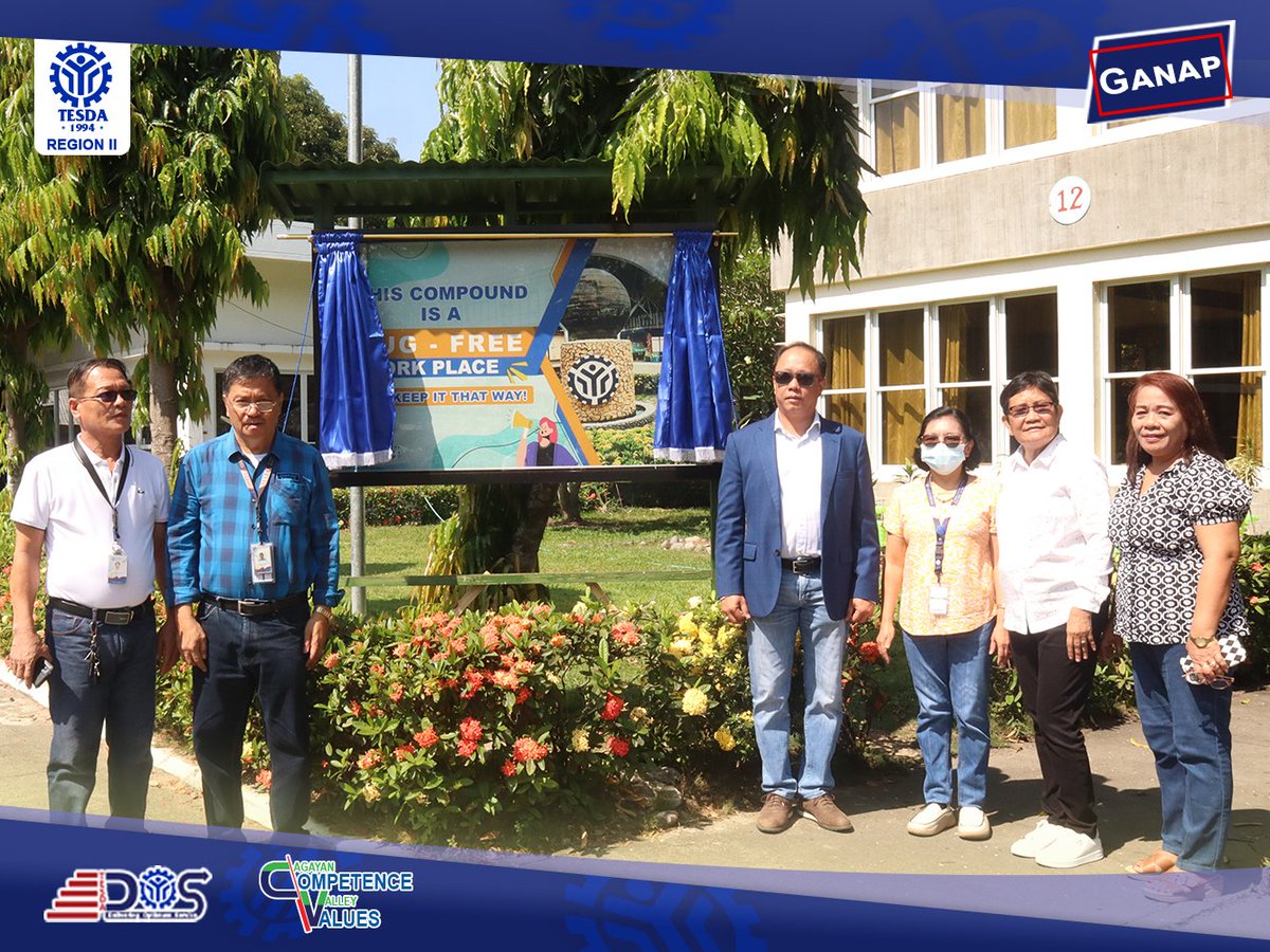 tesdaofficial's tweet photo. TINGNAN: Noong April 28, ang TESDA Region II ay opisyal na idineklara bilang Drug-Free Workplace ng Philippine Drug Enforcement Agency (PDEA) Region II.
#LevelUpSaTESDA
#TESDAAbotLahat https://t.co/Dol3J3gL5D