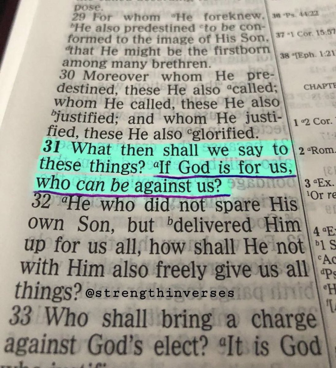 InnocentByabag5's tweet photo. ROMANS 8:31 https://t.co/0lDGRVMTCJ