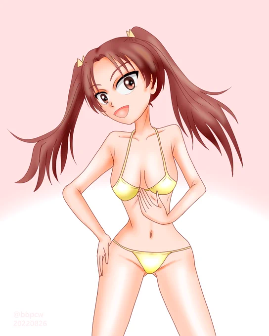 手持ちの金ビキニいっぱい張ってみる #GWなので金色の画像を貼る