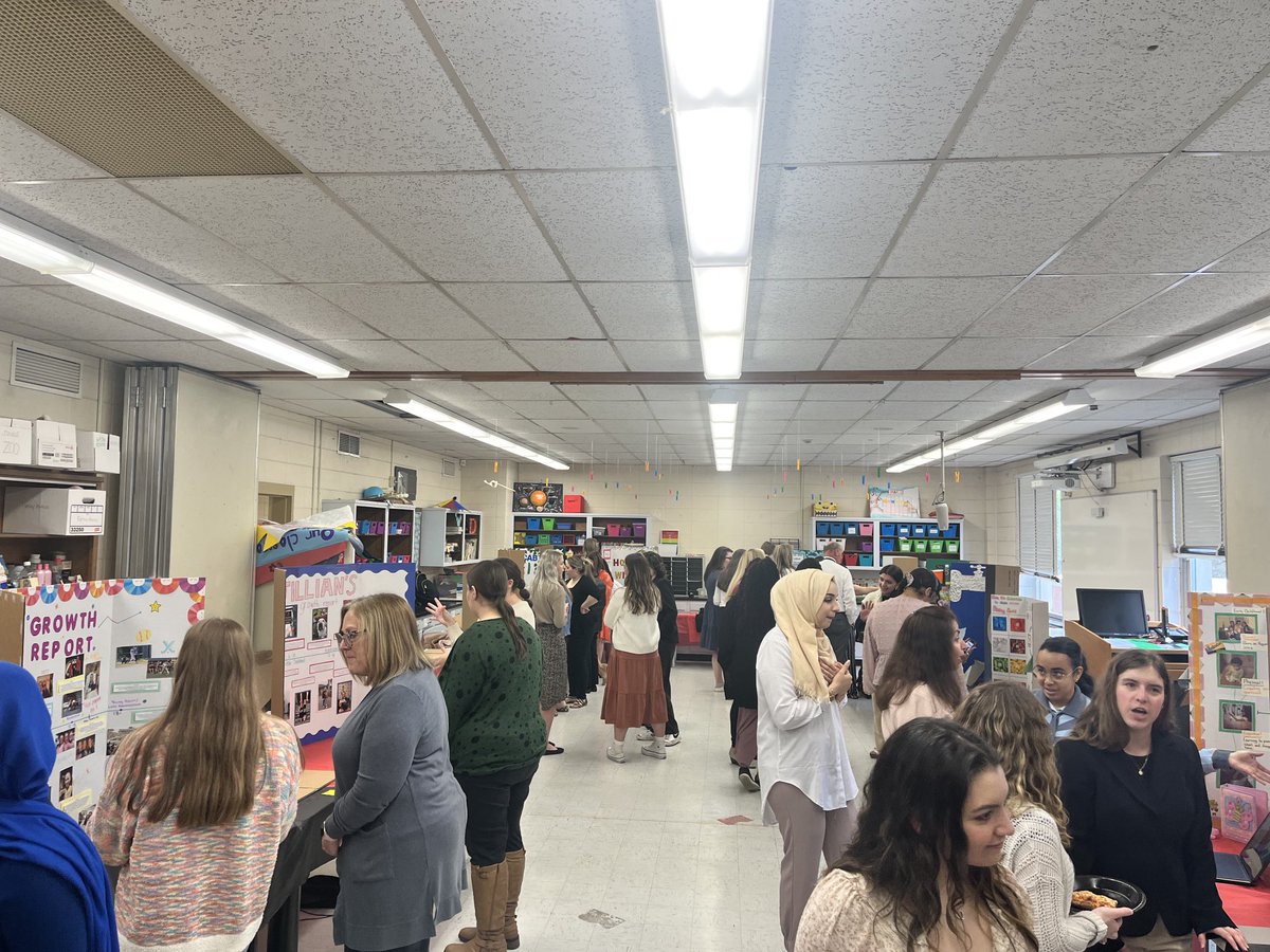 So proud of our Education Pathway students and Mrs. D. presenting their projects at ESU yesterday.  Awesome job.  Go CANES!!!