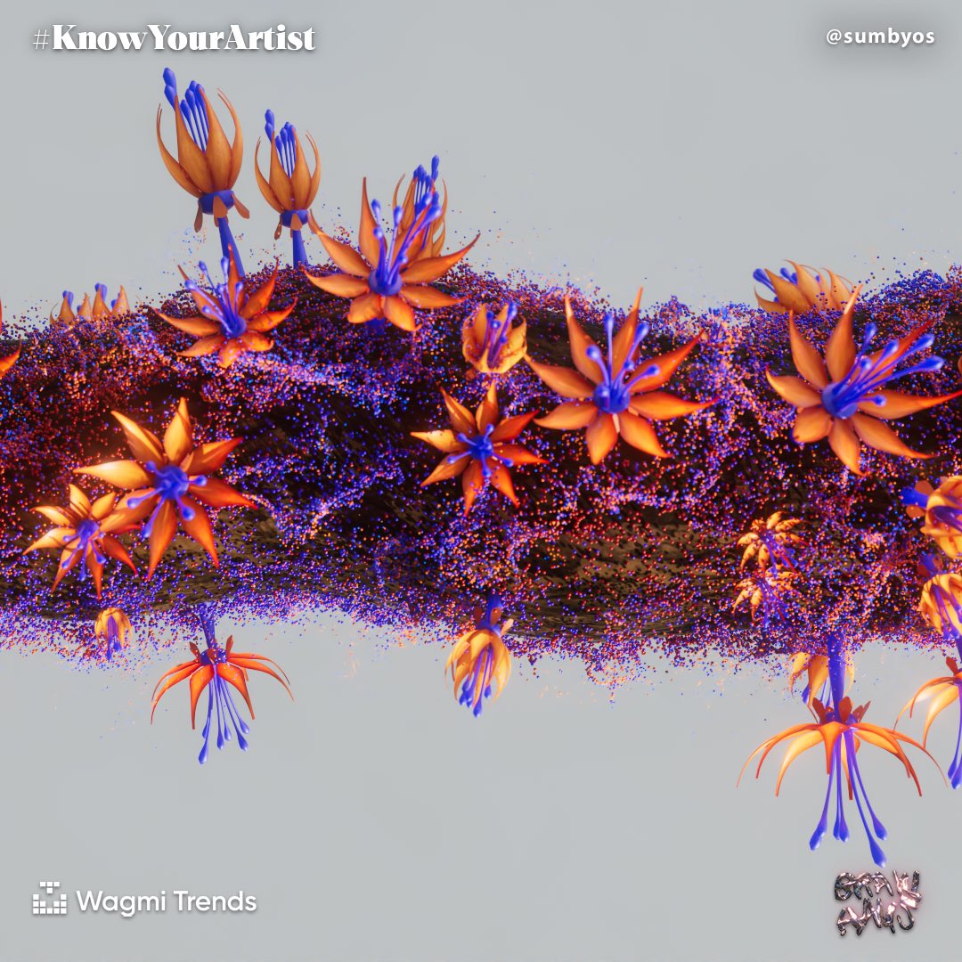 Découvre l'univers unique de l'artiste numérique <a href="/sumbyos/">Sumbyos</a> 🎨🌿 À travers des créations fascinantes, Yoann De Geetere t'invite à réfléchir sur la symbiose entre l'homme et la nature. Une interview inspirante à découvrir dans le cadre de notre format #KYA avec <a href="/BrawHaus/">Brawhaus.eth/tez</a> !