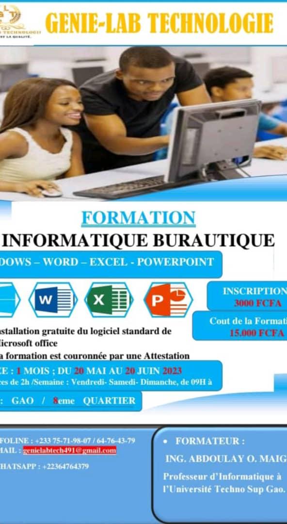 GenieMaiga's tweet photo. FORMATION INFORMATIQUE BURAUTIQUE.
Pour avoir des informations supplémentaires concernant les inscriptions contactez ce numéro :
https://t.co/P6te57x7as https://t.co/hGQzasp45G