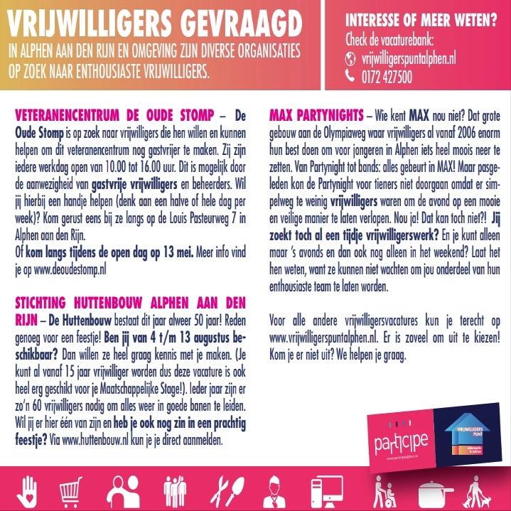 Vrijwilligerspunt Alphen tweet media