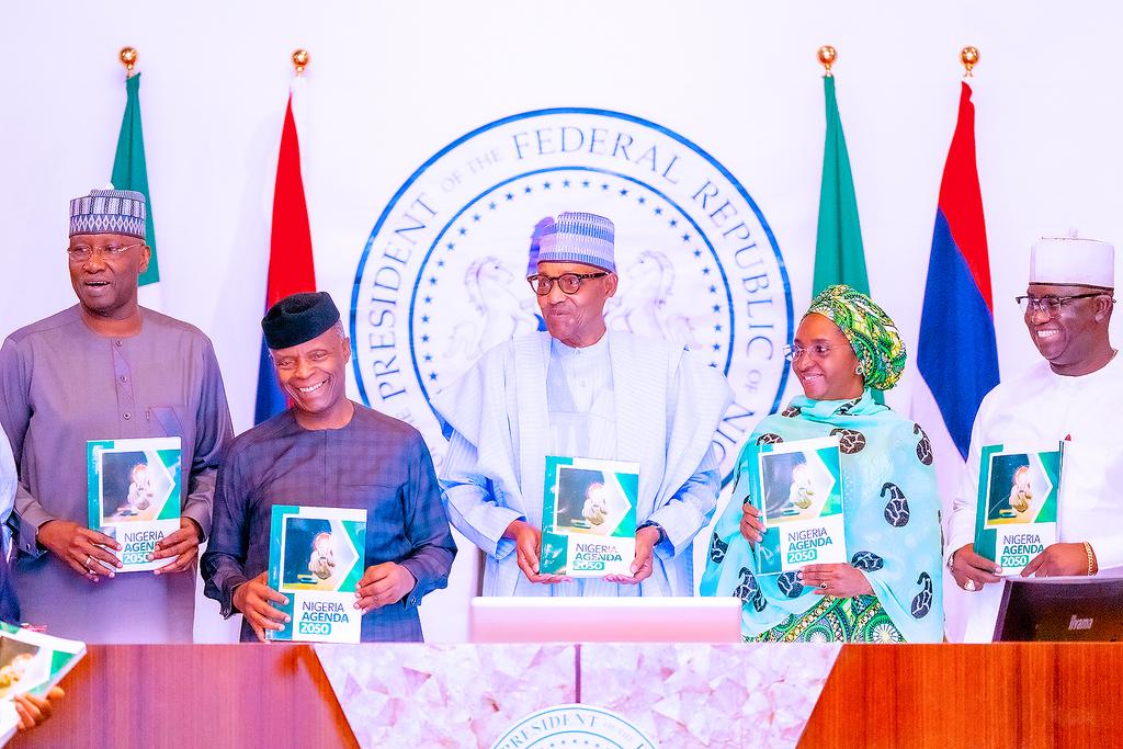 President Muhammadu Buhari today launched a new long-term national development plan, the Nigeria Agenda 2050 (NA 2050), which aims to ensure that the country attains a Per Capita GDP of $33,328 per annum, placing her among the top middle-income economies in the world by 2050.