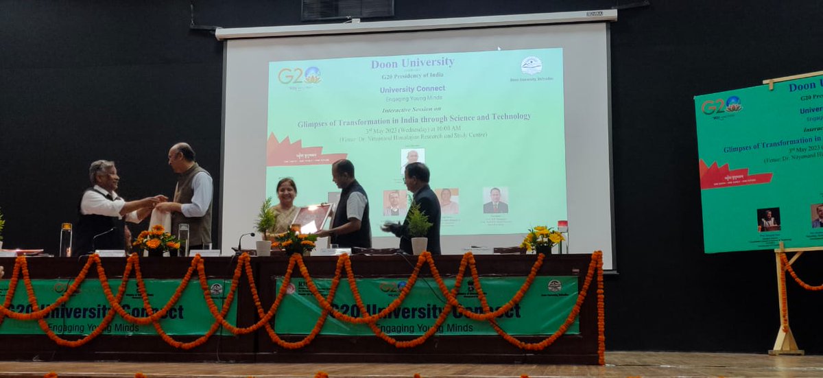 ucostdehradun's tweet photo. Interactive Session with Dr Rajesh S. Gokhale, Secretary, Department of Biotechnology, Govt. of India, in celebration of G20 Presidency of India at Doon University, Dehradun on 3rd May, 2023.
#G20Summit2023, #dst, #DBT, #doonuniversity, #cmouk, #dehradun https://t.co/GpBTdydge5