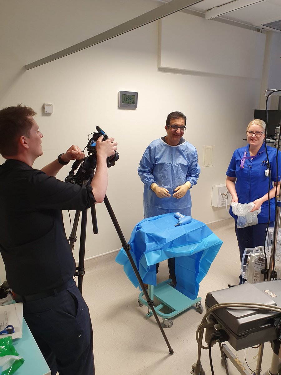 Training videos in progress with <a href="/jameslucas/">H James Lucas</a> <a href="/melissacondley/">melissa condley</a> @LaurenPDN_ICCU @jagpooni #education #training #videos #critical care #PDN #CEF <a href="/RWT_NHS/">The Royal Wolverhampton NHS Trust 🏥</a>