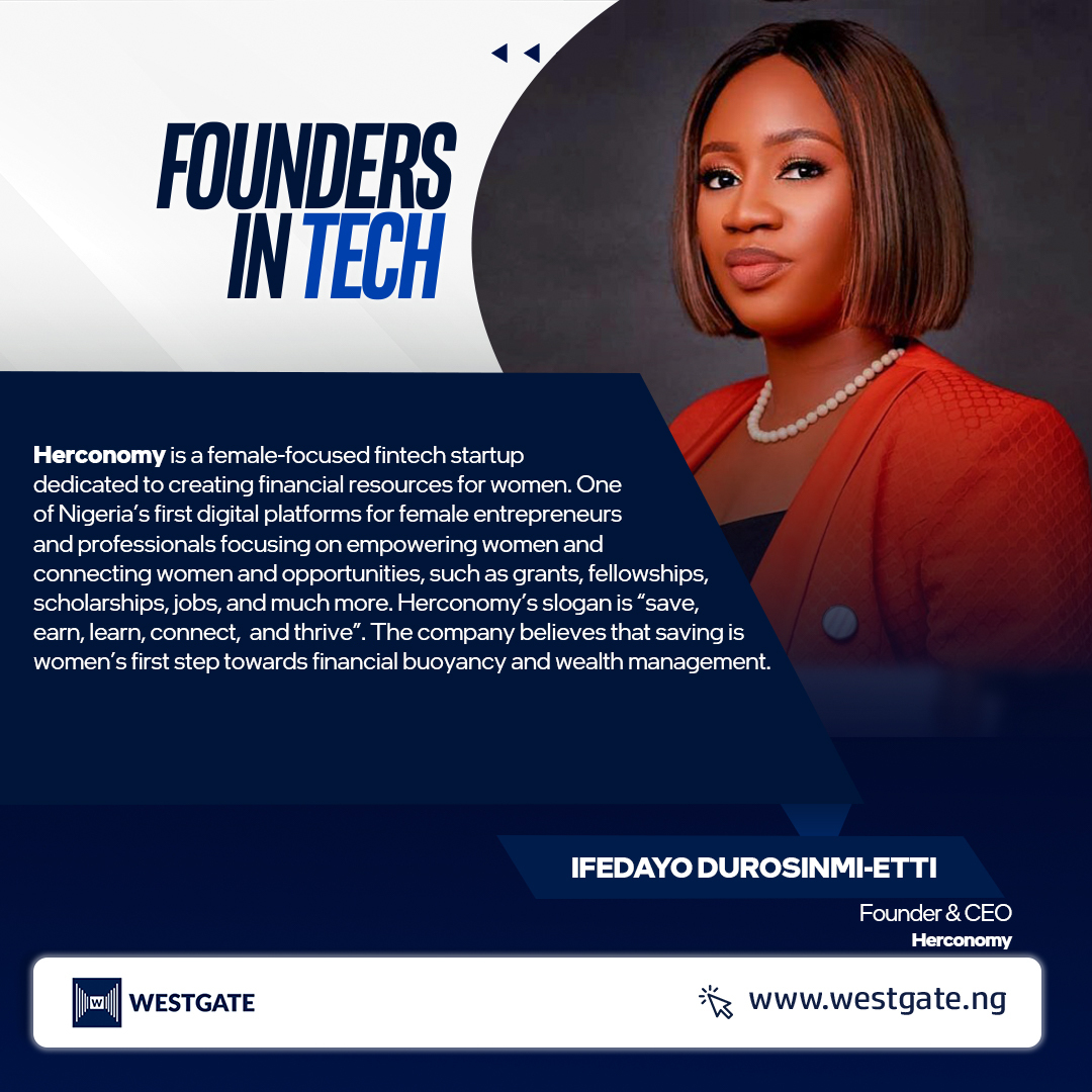 westgateng_'s tweet image. Ifedayo Durosinmi-Etti 💻🌏

Today&apos;s edition of #foundersintech features Ifedayo Durosinmi-Etti. The 34-Year-old Nigerian business executive, author, and global leader started her career in a marketing firm, Aspire Acquisitions.

(1/3)