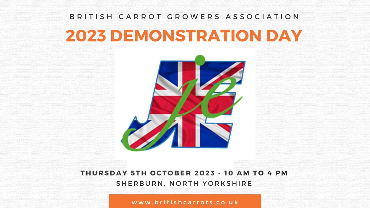 We are looking forward to seeing <a href="/JonesVeg1/">Jones Engineering</a> exhibiting again at the Demo Day in October. Jones Engineering are manufacturers and suppliers of agricultural machinery to large and small veg and fruit growers #ukhorticulture #britishcarrots