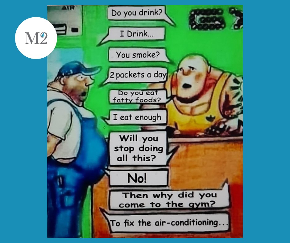 M2Air's tweet photo. This made us laugh so much we just had to share it! Not that we can relate to it though, 'cos all our #airconditioning engineers are fit! 😉

#ventilation #hvac #aircon #airconditioner https://t.co/sGIGTegCpO