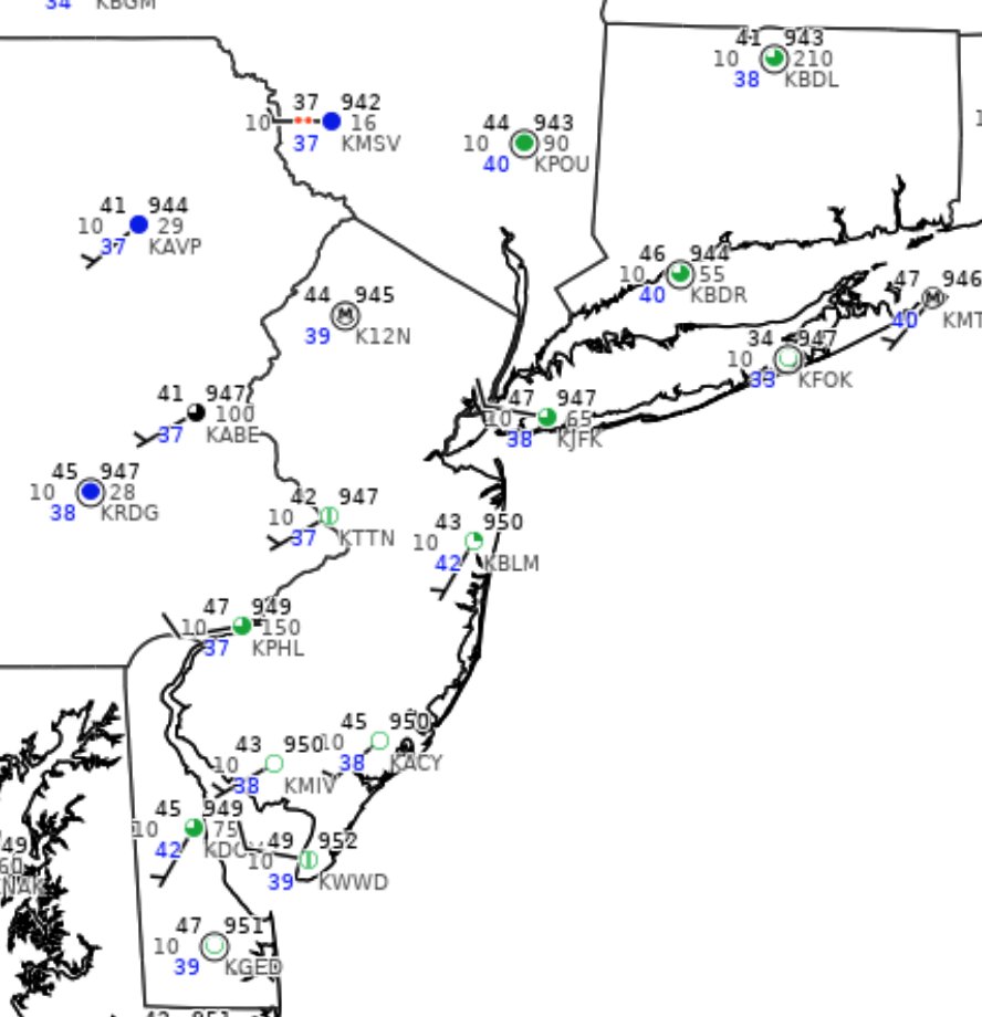 NY NJ PA Weather on Twitter "Broken cloud cover and isolated showers
