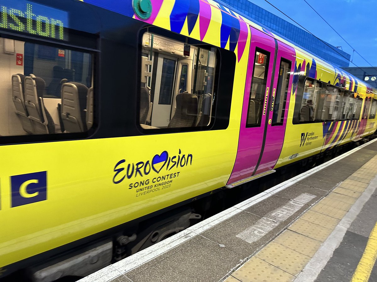 ryanF1RBRCFCMKD's tweet photo. @LNRailway @VisitLiverpool Had it yesterday morning and currently travelling on it. 350104

#EurovisionTrain #UnitedByMusic https://t.co/2NnaLqATft