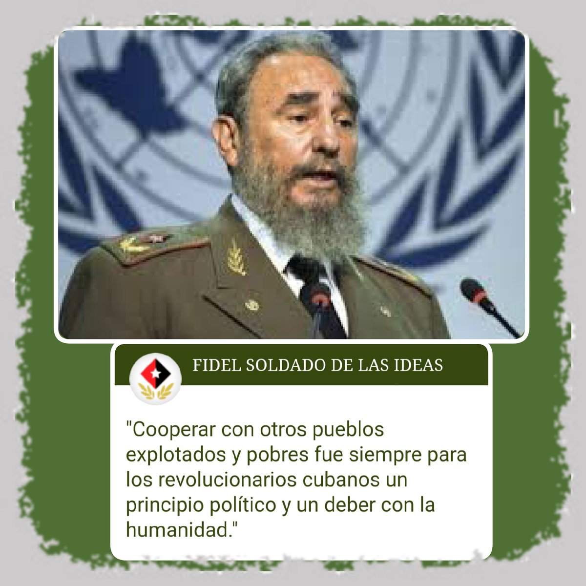 Buenos días #IslaRebelde 
🔊Solo la unidad entre los pueblos puede enfrentar al imperialismo.
#CubaCoopera 
#ALaPatriaManosYCorazón 

#DeZurdaTeam  🤝