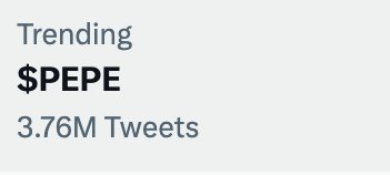 BSCGemsAlert's tweet photo. THE $PEPE TREND 🔥🔥🔥🔥🔥 https://t.co/6I9nnb4F3M