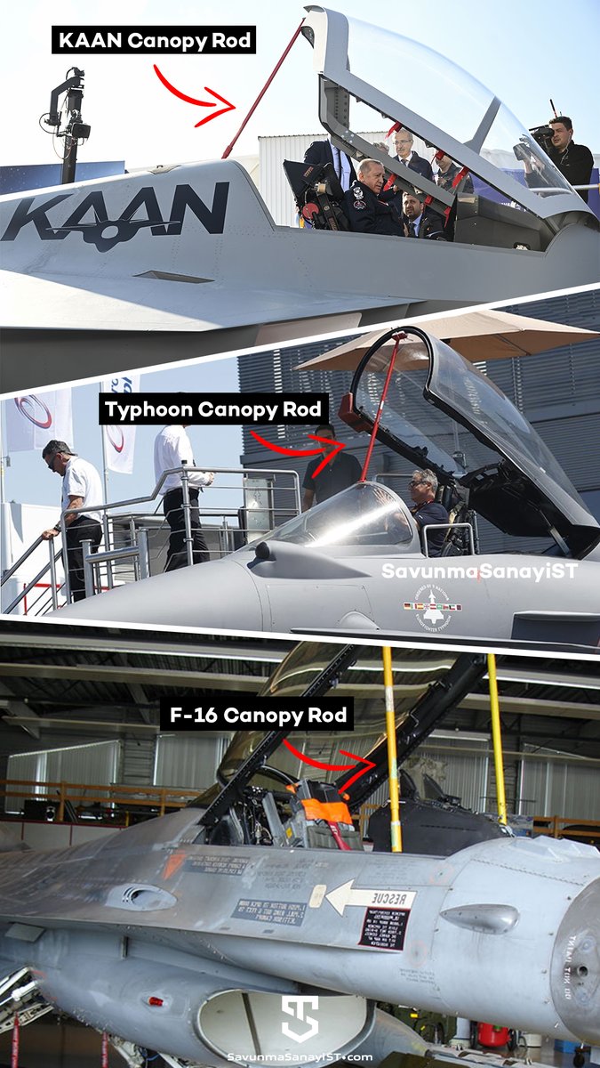 🔴KAAN Savaş Uçağı'ndaki 'demir parçası' neyin nesi?

💢'Demir parçası' olarak sosyal medyada eleştirilen aksam, esasında bir emniyet tedbiri.

💢Uçağın kanopisini kontrol eden hidrolik sistemin arızanlanmasına karşı güvenliği sağlıyor

💢Eurofighter Typhoon, F-35 Lightning II ve