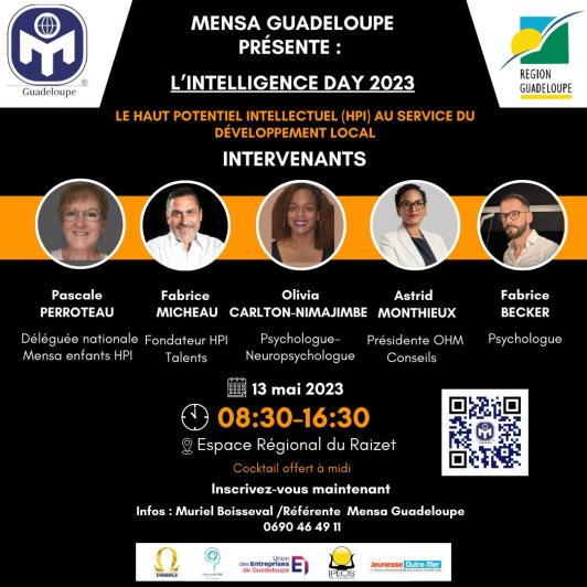 Un Intelligence day en Guadeloupe, la classe!! Inscrivez-vous, on y apprend plein de choses!! Toutes les infos sont sur Hello Asso : helloasso.com/associations/m…