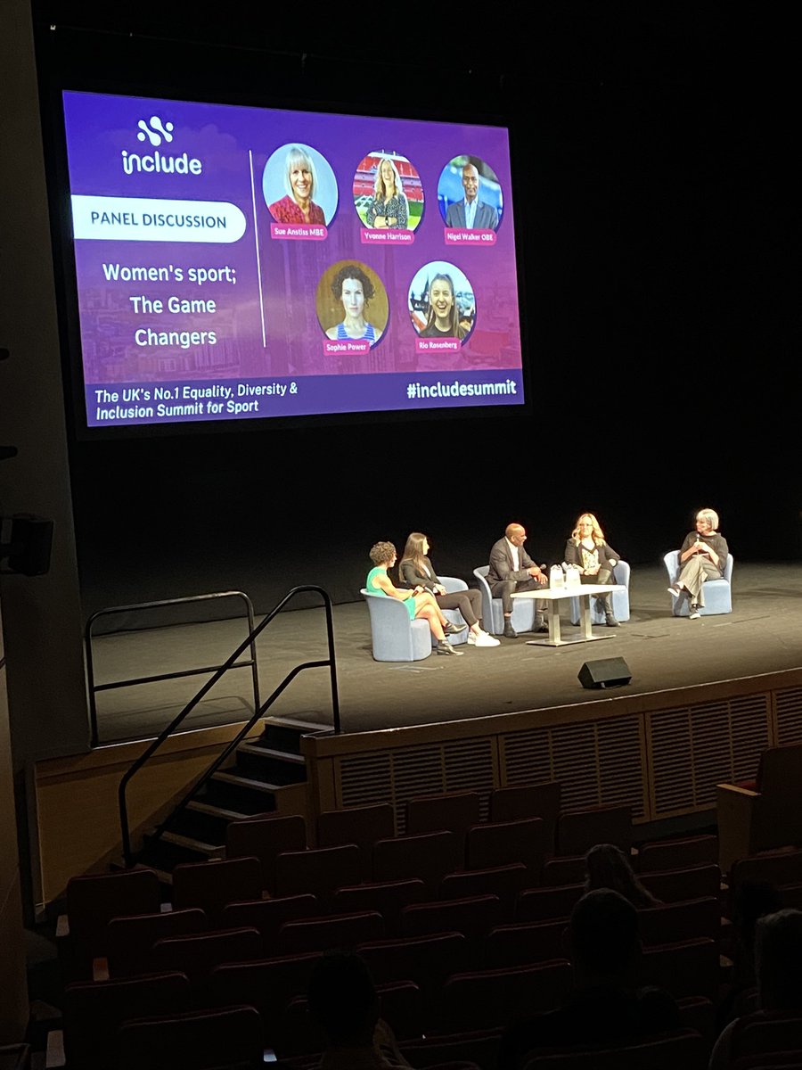 Great to hear about The Game Changers in Women’s Sport #includesummit @YvonneH147 @ultra_sophie @NigelWalkerWRU @rio_rosenberg_