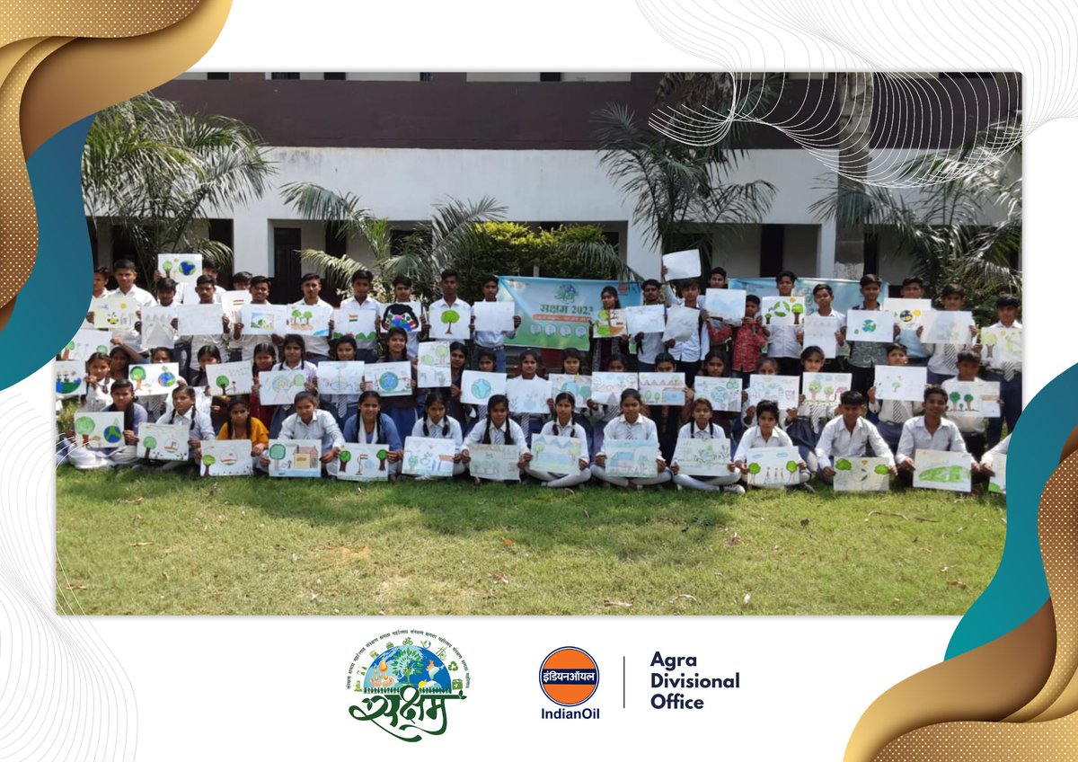 AgraIOC's tweet photo. Under Saksham 2023, drawing and essay competitions are being organized in the schools to increase awareness of Energy Conservation and step towards ‘Net Zero’

@ChairmanIOCL @IndianOilcl 
@DirMktg_iocl @Bohrashyam2 @AjayGargioc @GeetikaMehra4 @ioclupso2 https://t.co/zpAvV2CSIx