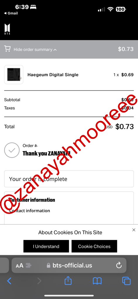 zanayahmooreee's tweet photo. @BTSMerchUpdates Thank you!! https://t.co/TzHTKaPPGf