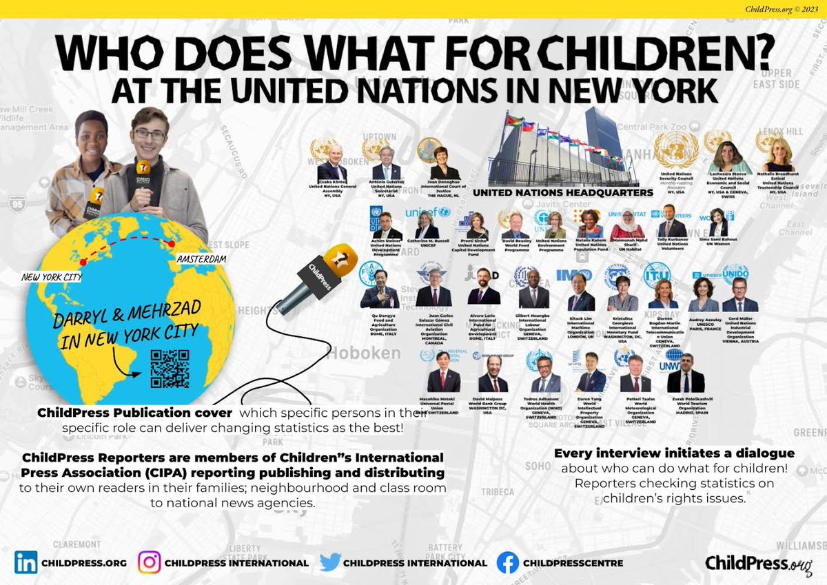 On #WorldPressFreedomDay check out what @ChildPressORG are doing at the UN in New York. This year's theme is 'Shaping a Future of Rights: Freedom of expression as a driver for all other human rights' and who better to shape the future than young people. childpress.org