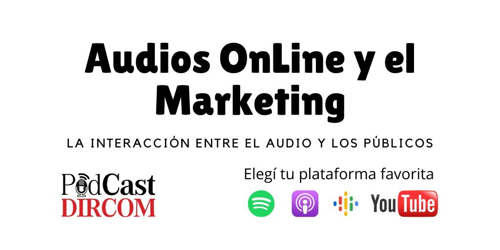 GrupoDIRCOM's tweet photo. Audios OnLine para tu Estrategia de Comunicación
https://t.co/lx1gIqhUPm
En este Podcast El Dr. Juan José Larrea explica todo lo que tenes que saber sobre la importancia de los Audios OnLine para tu estrategia de Comunicación y Marketing.
#dircom #PodCastDIRCOM #JuanJoseLarrea https://t.co/3U6WXwvBNa