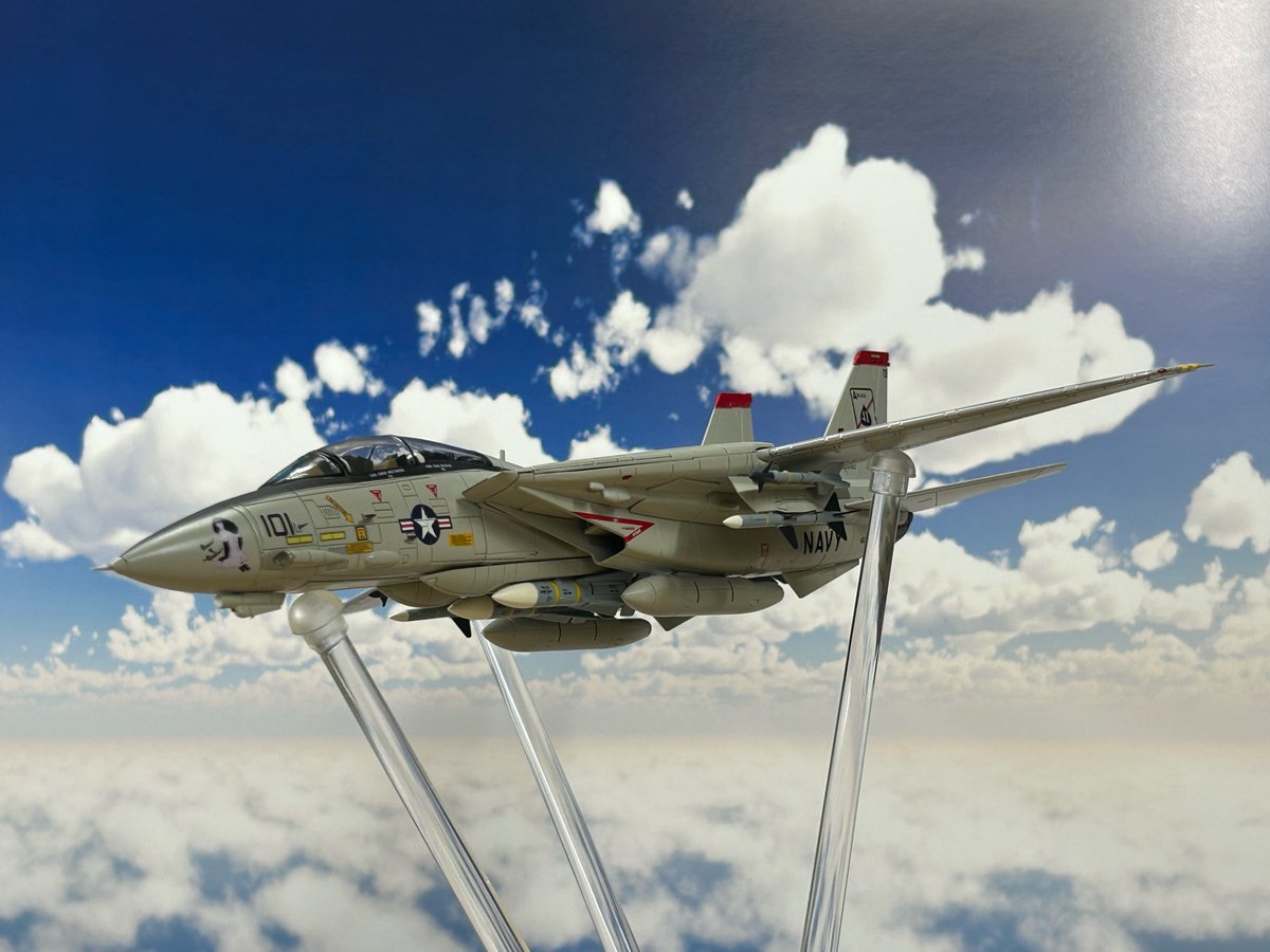 akabou_himawari's tweet photo. みんな大好きトムキャット!!
#HOBBYMASTER #ホビーマスター #F14 #TOMCAT #VF41 #DesertStorm #GulfWar #湾岸戦争 https://t.co/rbLZwVbcvH