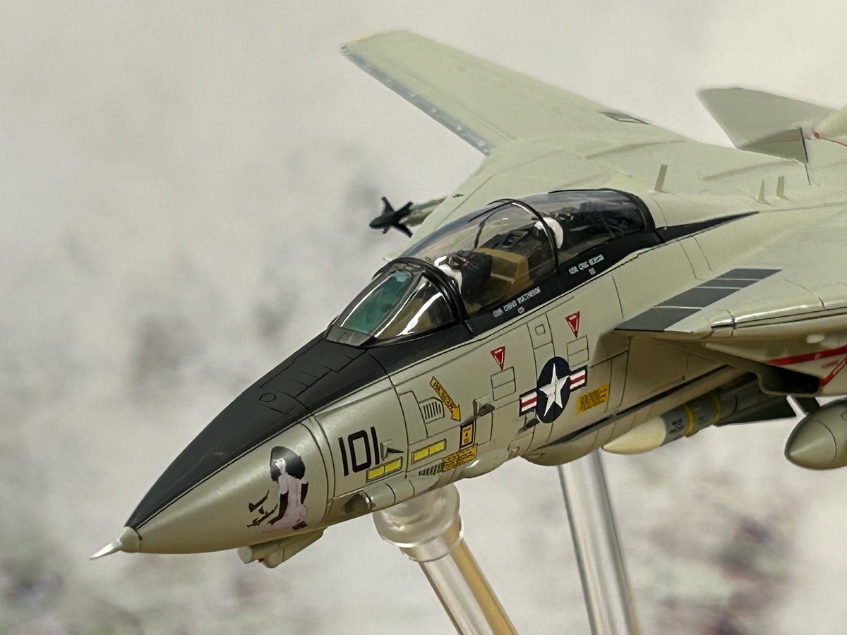 akabou_himawari's tweet photo. みんな大好きトムキャット!!
#HOBBYMASTER #ホビーマスター #F14 #TOMCAT #VF41 #DesertStorm #GulfWar #湾岸戦争 https://t.co/rbLZwVbcvH
