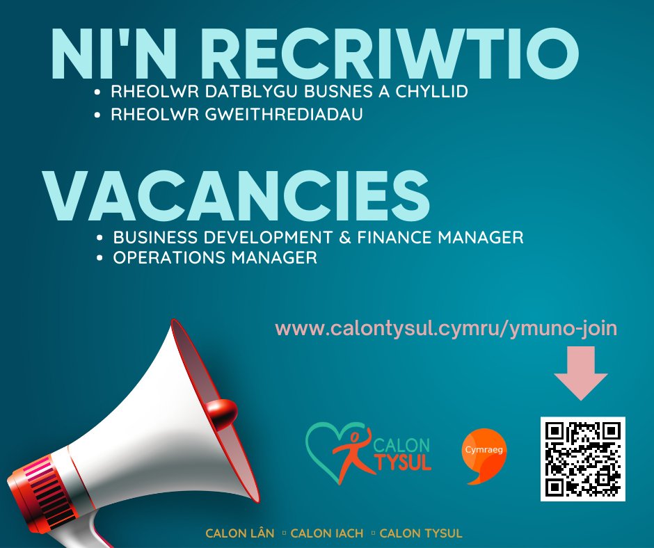 CHWILIO AM SWYDD?  LOOKING FOR A NEW JOB? Mae Calon Tysul yn chwilio am 2x rheolwr newydd / Calon Tysul is recruiting for 2x manager (operations mgr + bus dev mgr)  calontysul.cymru/ymuno-join #llandysul #ceredigion #swyddi #vacancies Dyddiad cau/Closing date 14/5/23 <a href="/swyddi360/">Swyddi360</a>