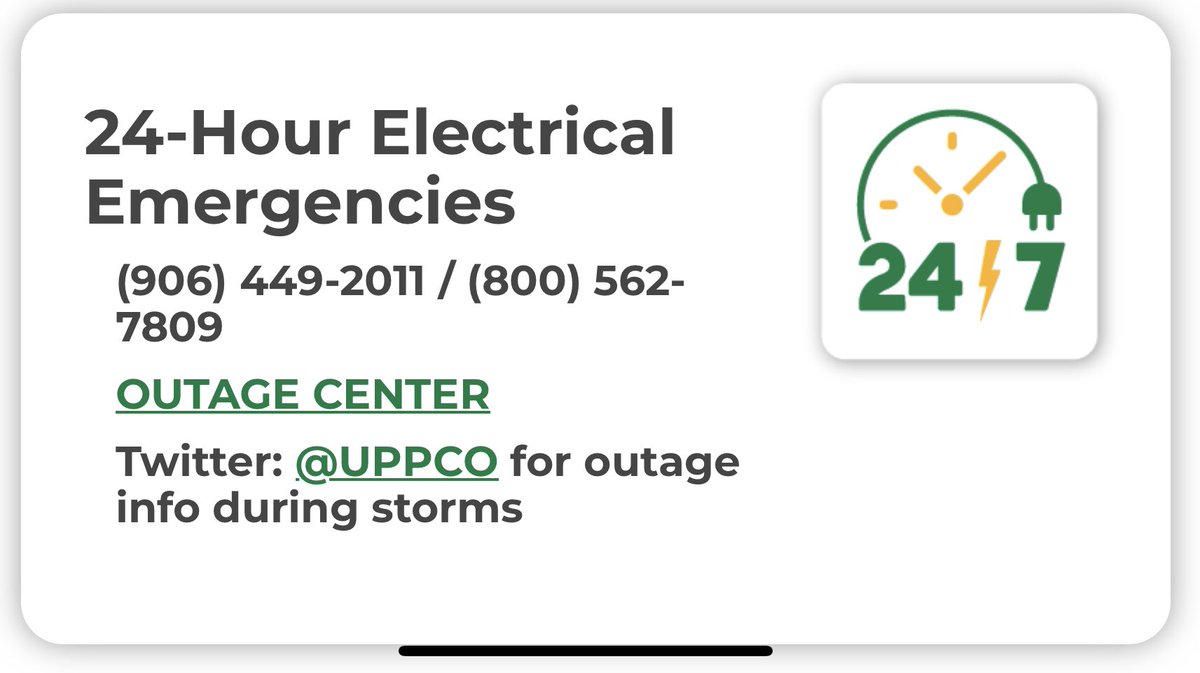 Our efforts to restore power to customers who have been affected by the winter storm continue. Additional outages may occur as the warmer temps melt the snow and ice, breaking branches and electrical equipment. Please report all downed power lines and electrical emergencies.