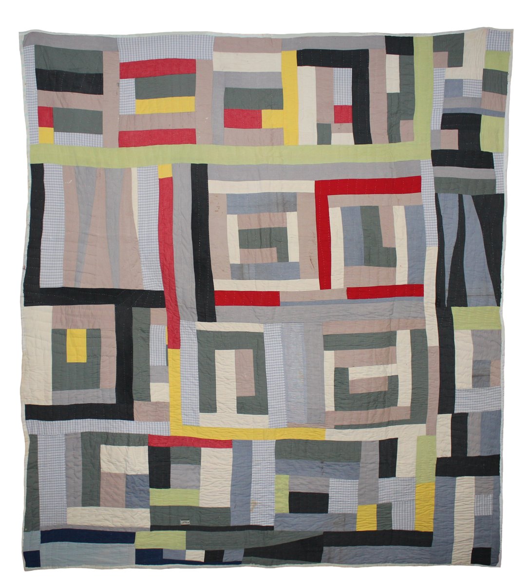 royalacademy's tweet photo. For the women of Gee’s Bend Alabama, learning to make quilts is a creative tradition, passed down through generations 🪡

Come see this work by Mary Lee Bendolph and other stunning quilts in #RASoulsGrownDeep: https://t.co/MHBYnnBneu

Image caption in ALT text. https://t.co/acVqgHFhEc