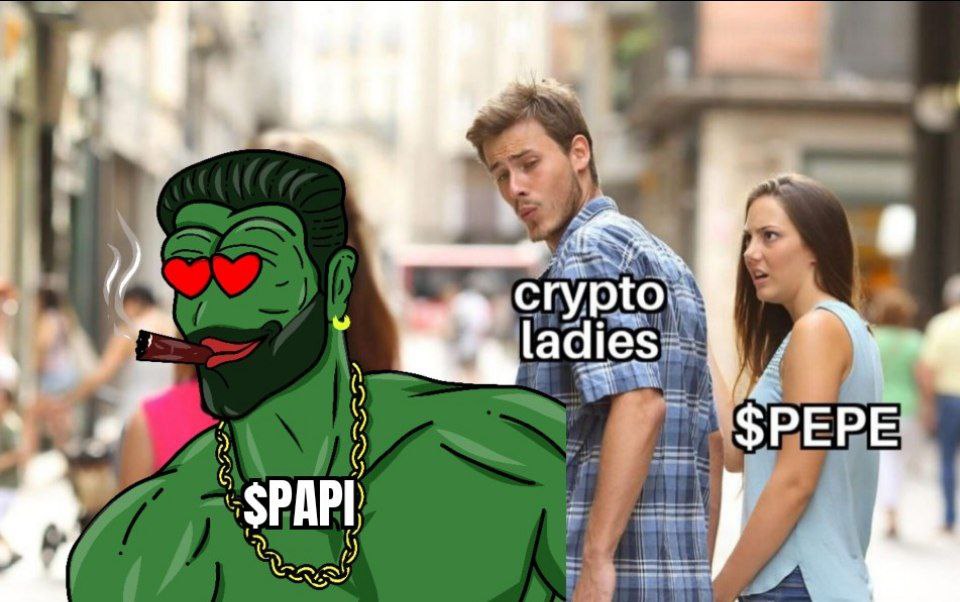 $PAPI Giving Early $PEPE Vibes !! $100 #Giveaway in $USDT 
Follow : @ThePapiToken
Join : t.me/ThePapiToken
Tag 3 Crypto Influencers On This Tweet 

- Winner announced in 48 HOURS
- For 2 Winners 🚀
#MMGA #Crypto #Memecoins