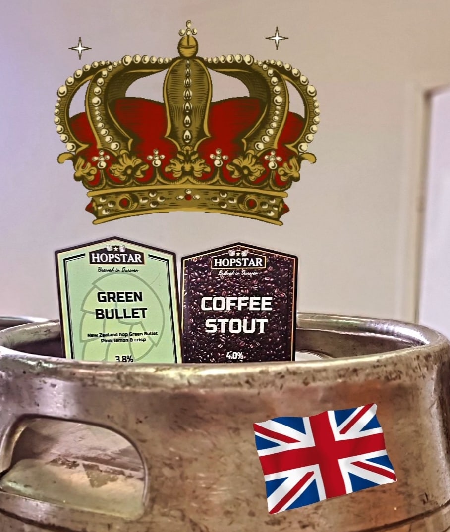 Specials this week ...
GREEN BULLET 3.8% Golden ale brewed with New Zealand Green Bullet hops.
COFFEE STOUT 4.0%

Core range ...
OFF T’MILL 3.9%
SMOKEY JOE’S BLACK BEER 3.9%
LANCASHIRE GOLD 4.0%
DARK KNIGHT MILD 3.9%