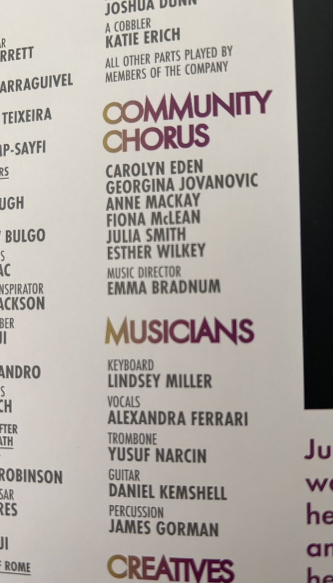 BradnumVocals's tweet photo. #RSC #JuliusCaesar #communitychorus #bradfordtheatres https://t.co/LaMiTlAHrH